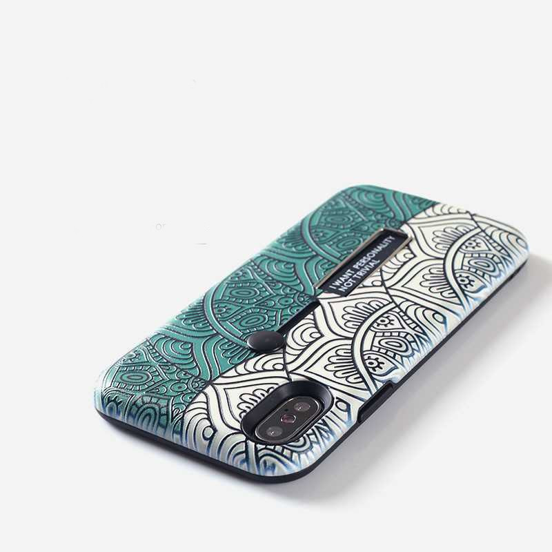 Θήκη σιλικόνης με μοτίβα για iPhone X και iPhone XS