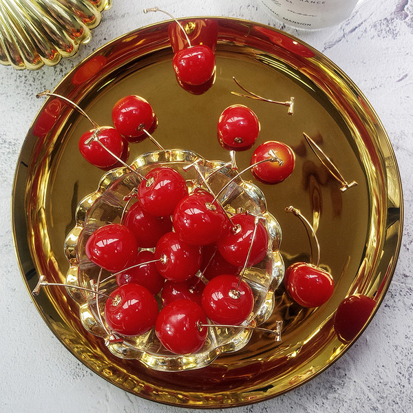 Cseresznye alakú női fülbevaló