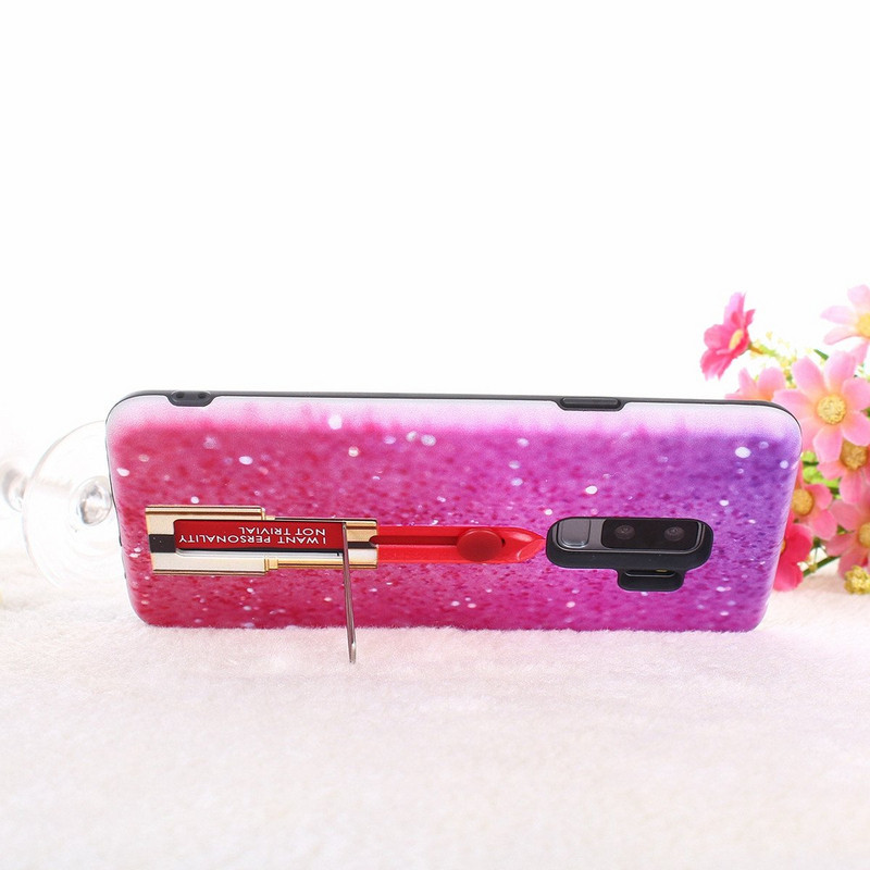 Husa din silicon cu imprimeu de ruj pentru iPhone XS Max