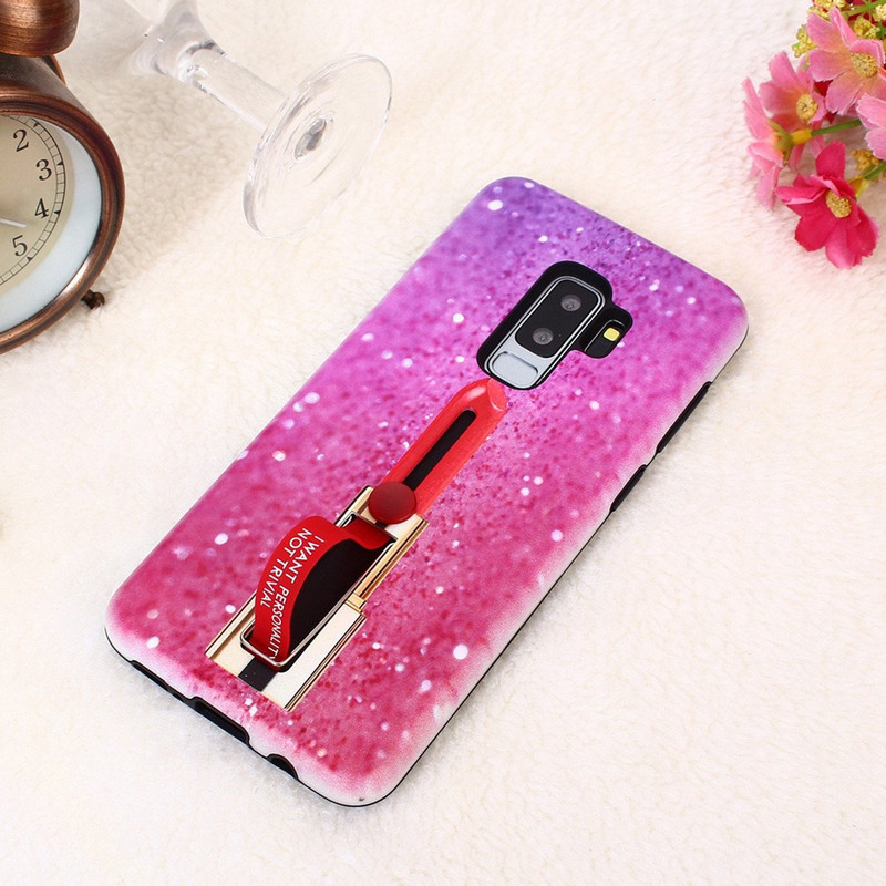 Husa din silicon cu imprimeu de ruj pentru iPhone XS Max