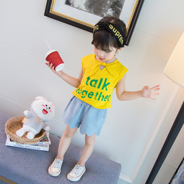 Gyerek modern szett rátéttel lányoknak