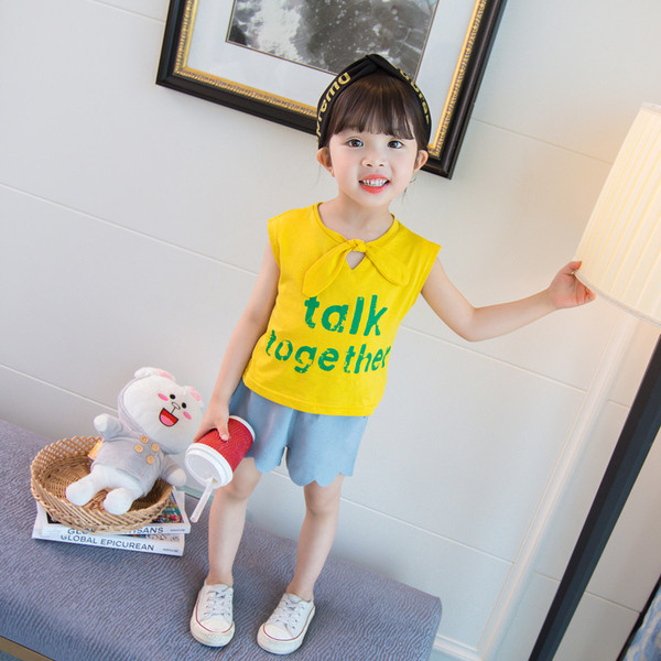 Gyerek modern szett rátéttel lányoknak