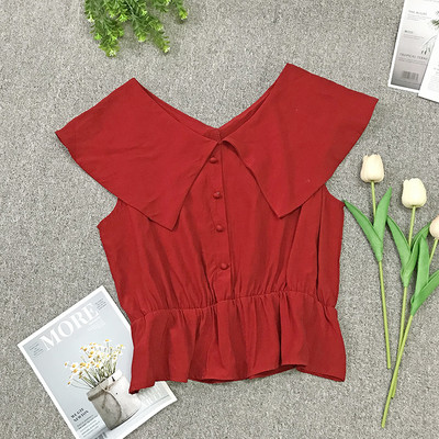 Модерен дамски потник с копчета в различни цветове