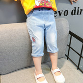 Modern gyerekfarmer hímzéssel lányoknak