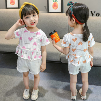 Нов модел детска тениска в два цвята-за момичета