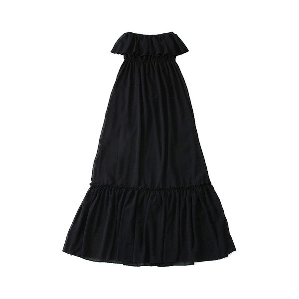 Σύγχρονο γυναικεία στράπλες φόρεμα σε τέσσερα χρώματα