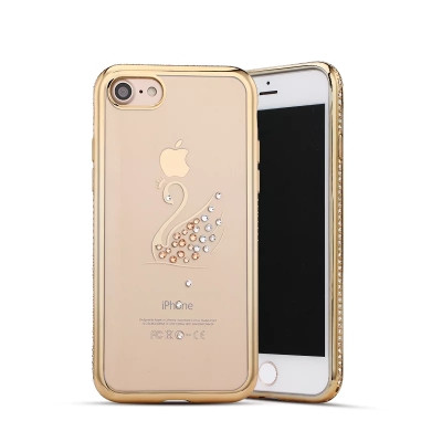 Θήκη από σιλικόνη με διακόσμηση σε χρυσό χρώμα για τα iPhone 6 και iPhone 6S