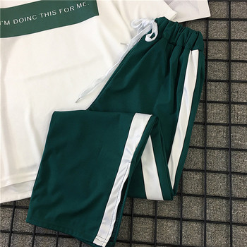 Спортен дамски комплект от две части в зелен цвят