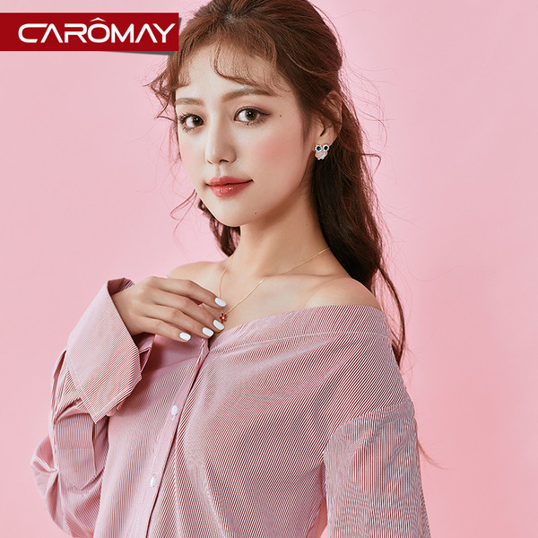 Női fülbevaló bagoly alakú