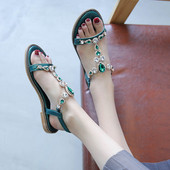Καθημερινά γυναικεία σανδάλια με πέτρες σε διάφορα χρώματα