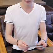 Három színben, V-nyakú férfi alkalmi póló