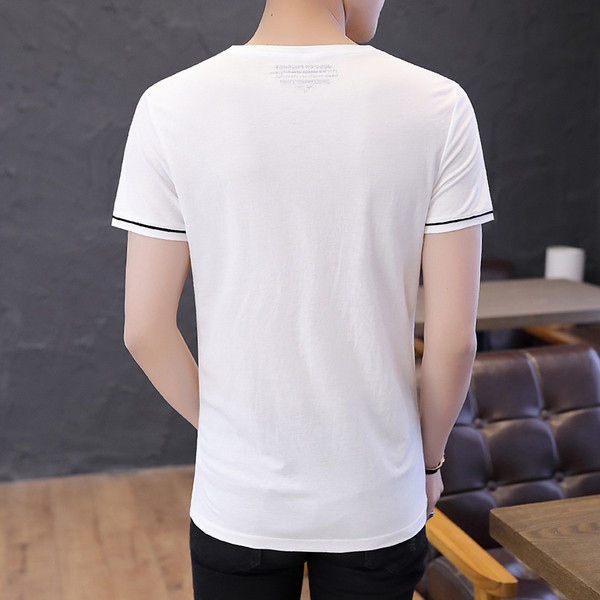 Három színben, V-nyakú férfi alkalmi póló