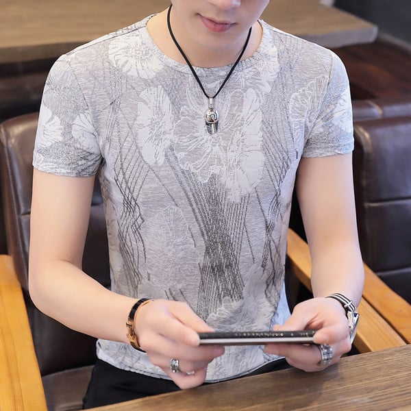 Új modell férfi póló O-nyakkal, három színben