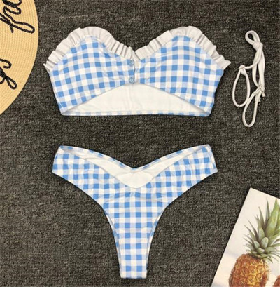 Μοντέρνο γυναικέιο μαγιό σε μπλε χρώμα