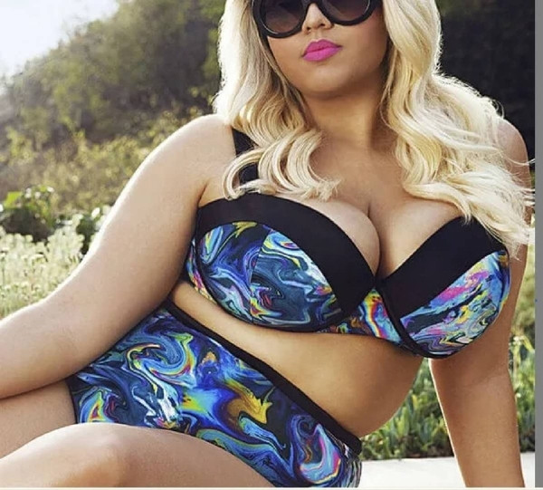 Γυναικείο μαγιό - δύο μέρη από XXL έως 5XL σε διάφορα χρώματα