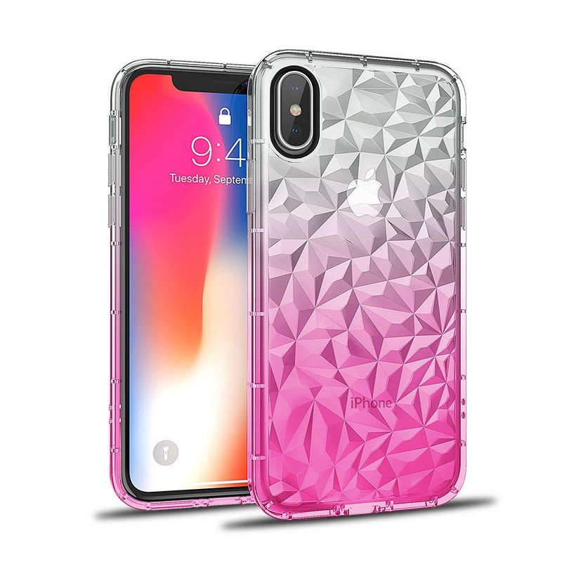 Силиконов калъф с преливащи се цветове за iPhone XS Max