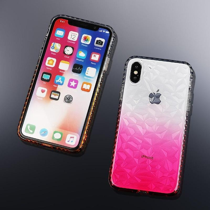 Силиконов калъф с преливащи се цветове за iPhone XS Max