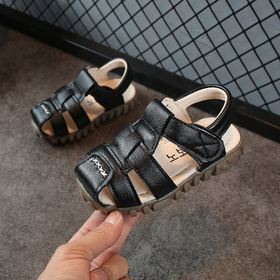 Öko bőrből készült gyerekszandál három színben - fiúknak