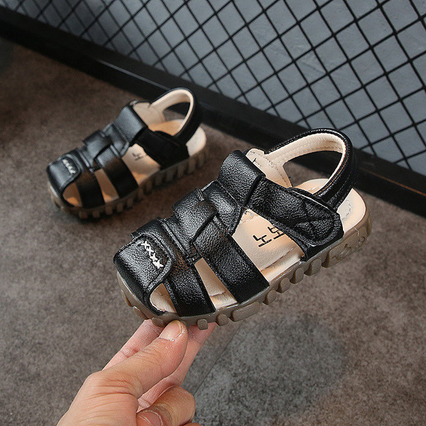 Öko bőrből készült gyerekszandál három színben - fiúknak