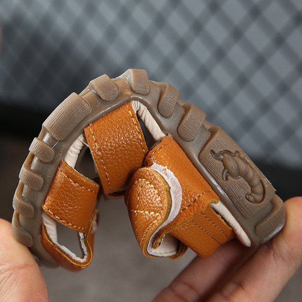 Öko bőrből készült gyerekszandál három színben - fiúknak