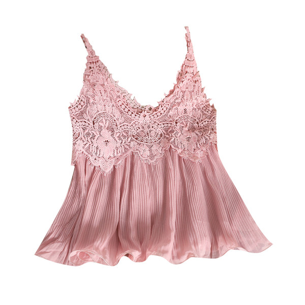 Modern női tanktop széles modell vékony pántokkal és csipkével több színben