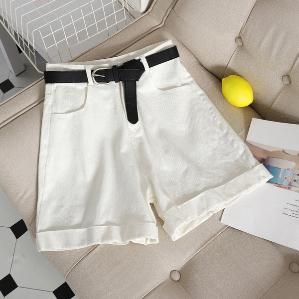 Ежедневни къси дамски панталони с висока талия в няколко цвята