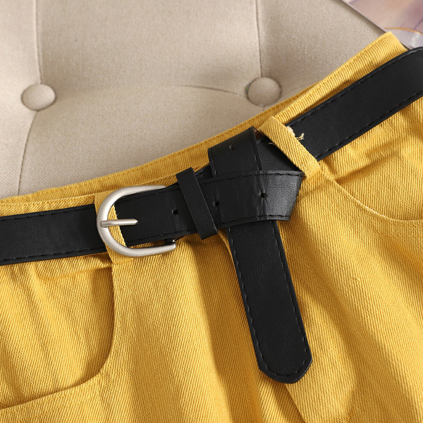 Ежедневни къси дамски панталони с висока талия в няколко цвята