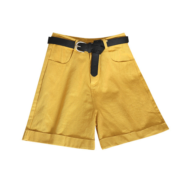 Ежедневни къси дамски панталони с висока талия в няколко цвята