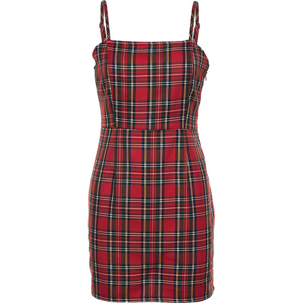 Γυναικείο φόρεμα Λεπτό μοντέλο με λεπτούς ιμάντες σε κόκκινο χρώμα