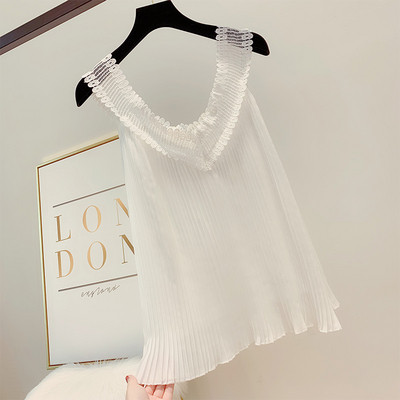 Maieu elegant pentru femei în alb și negru