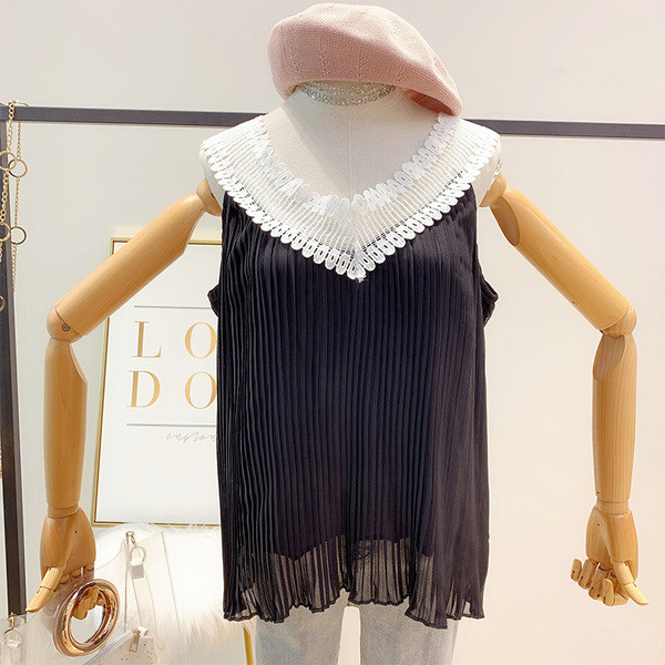 Maieu elegant pentru femei în alb și negru