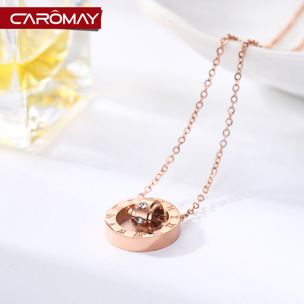 Дамско колие в златисто и камъни