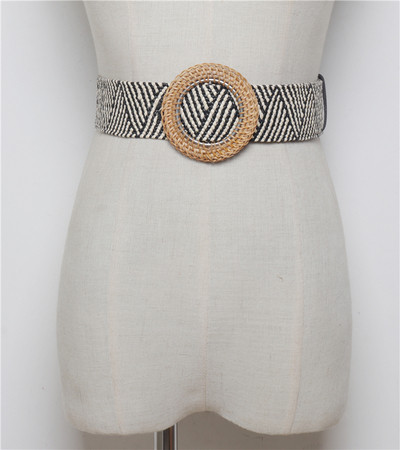 Női mindennapi öv kerek csattal több színben