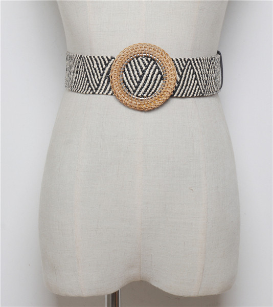 Női mindennapi öv kerek csattal több színben