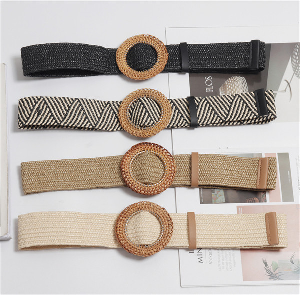 Női mindennapi öv kerek csattal több színben