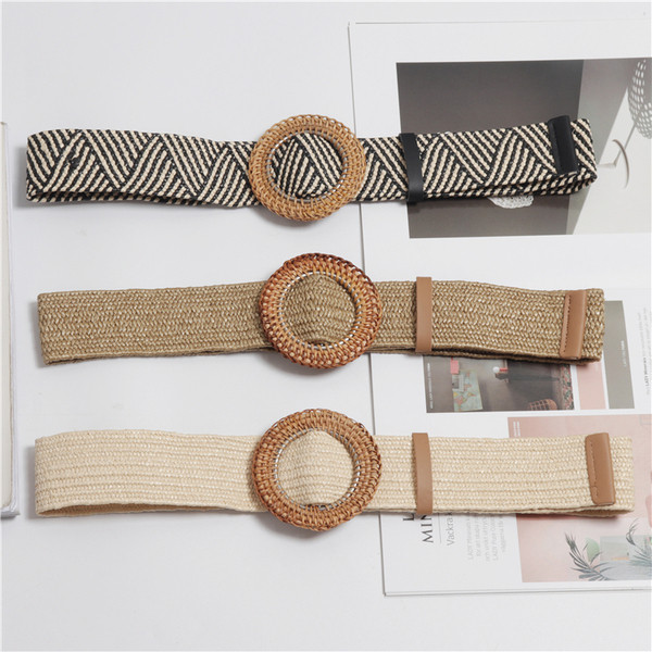 Női mindennapi öv kerek csattal több színben