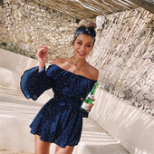 Γυναικεία κομψή σαλοπέτα με μανίκι λωτού σε δύο χρώματα