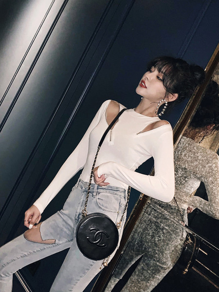 Γυναικείες μπλούζες με μακριά μανίκια και φερμουάρ