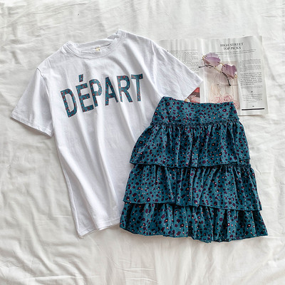 Μοντέρνο γυναικείο σετ δύο τεμαχίων με λεοπάρδαλη τύπωμα