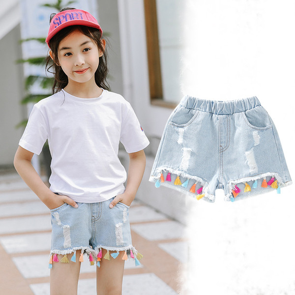 Blugi la modă pentru copii cu buzunare-pentru fete