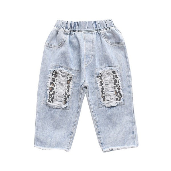 Gyerek modern farmer szakadt motívumokkal - lányoknak