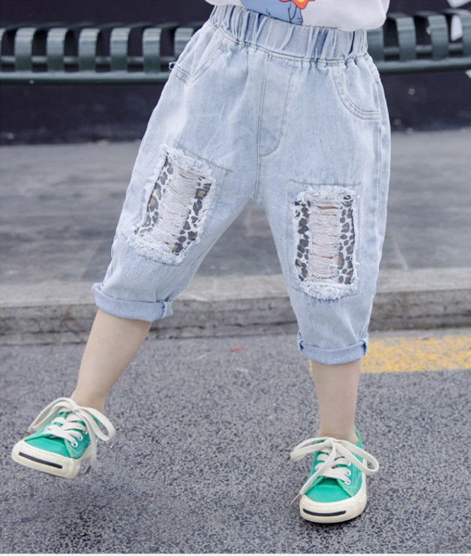 Gyerek modern farmer szakadt motívumokkal - lányoknak