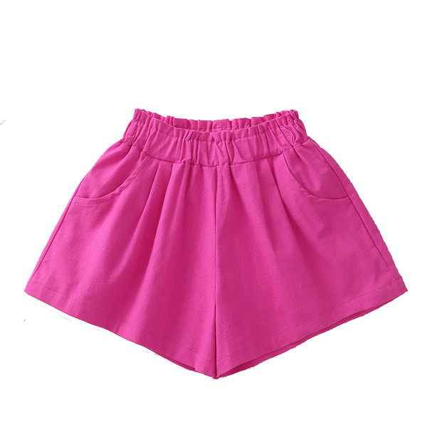 Pantaloni scurți pentru copii cu buzunare în mai multe culori