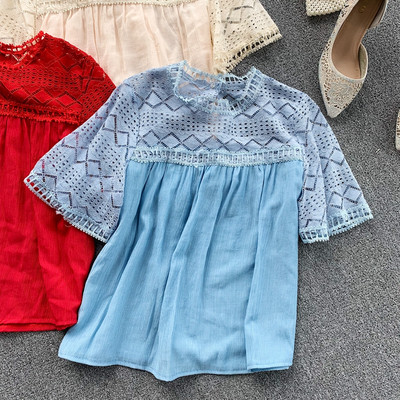 Γυναικείο μπλουζάκι με κοντό μανίκι σε διάφορα χρώματα