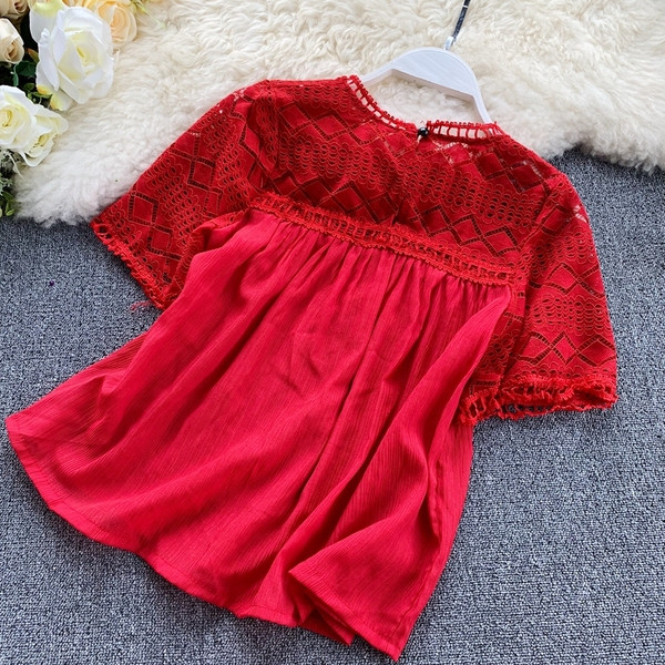 Γυναικείο μπλουζάκι με κοντό μανίκι σε διάφορα χρώματα