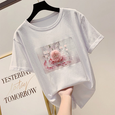 Γυναικεία μπλούζα με εφαρμογή και στοιχείο 3D