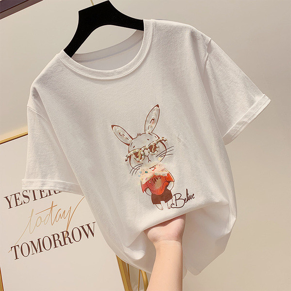 Γυναικεία μπλούζα με εφαρμογές και πέρλες