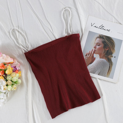 Gyönggyel és kövekkel díszített női felső több színben