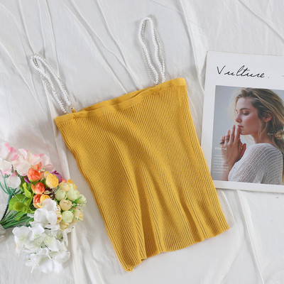 Gyönggyel és kövekkel díszített női felső több színben