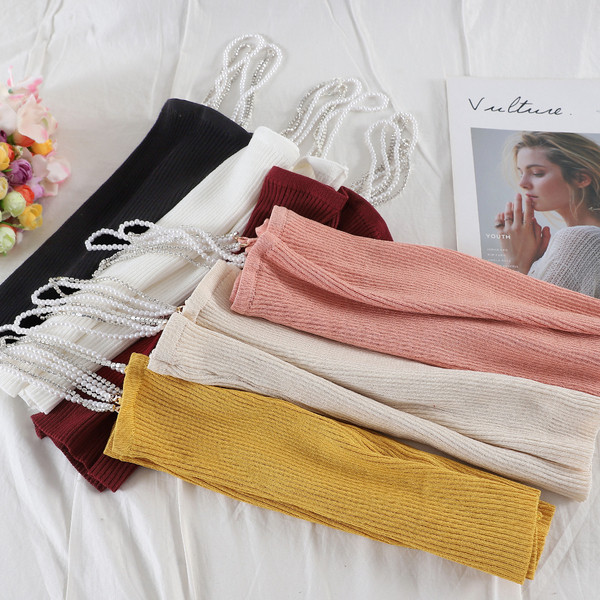 Gyönggyel és kövekkel díszített női felső több színben